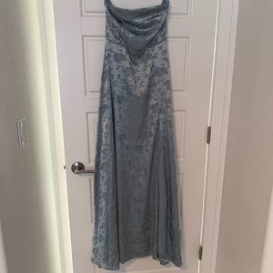 Light blue prom or wedding guest dress
